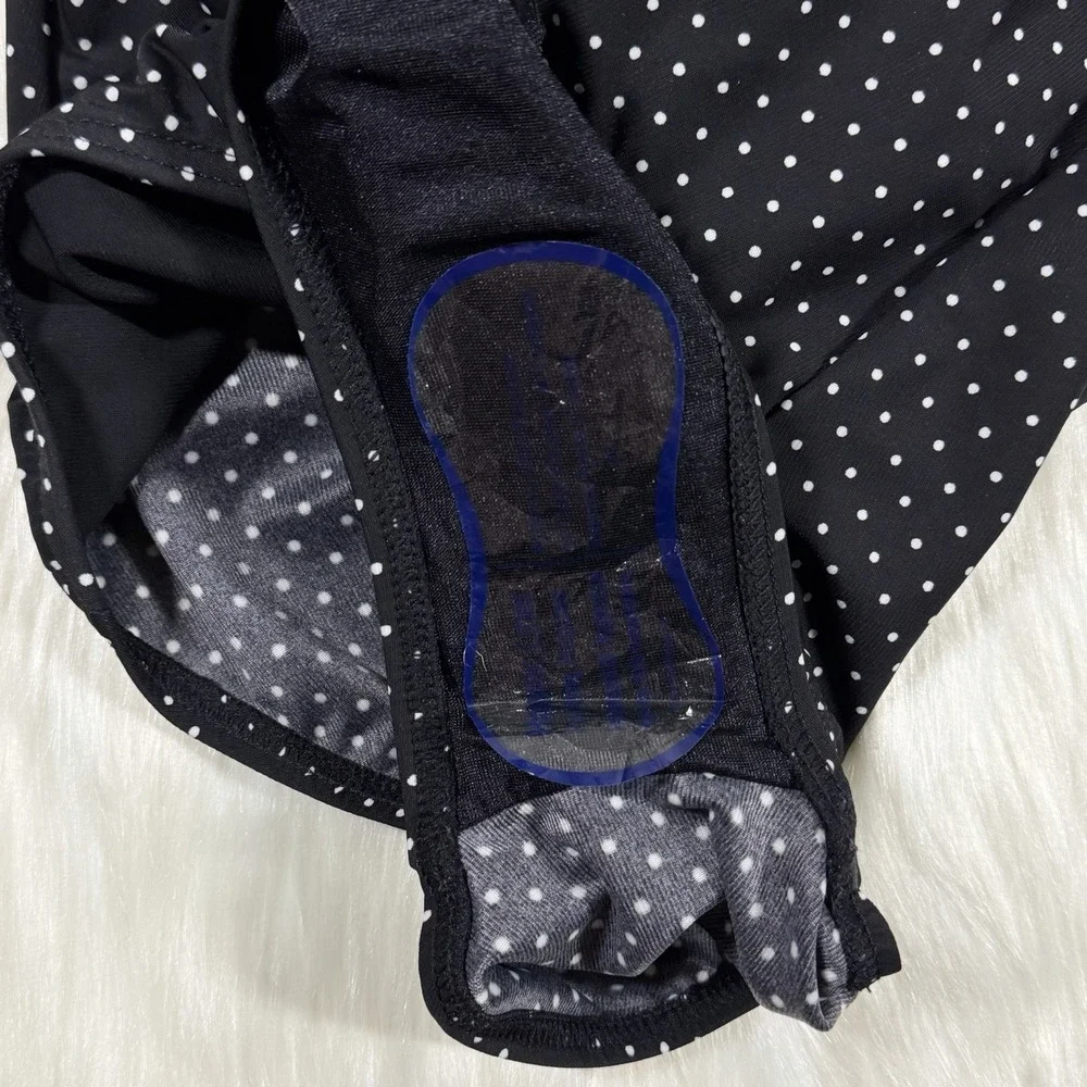 Miraclesuit‎ Size 14 Black Polka Dot Pin Point Oceanus One Piece Swimsuit